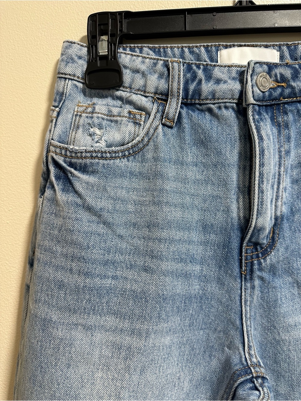 VERVET Women’s 90's Vintage Style Distressed High Rise Flare Jeans - Picture 10 of 13